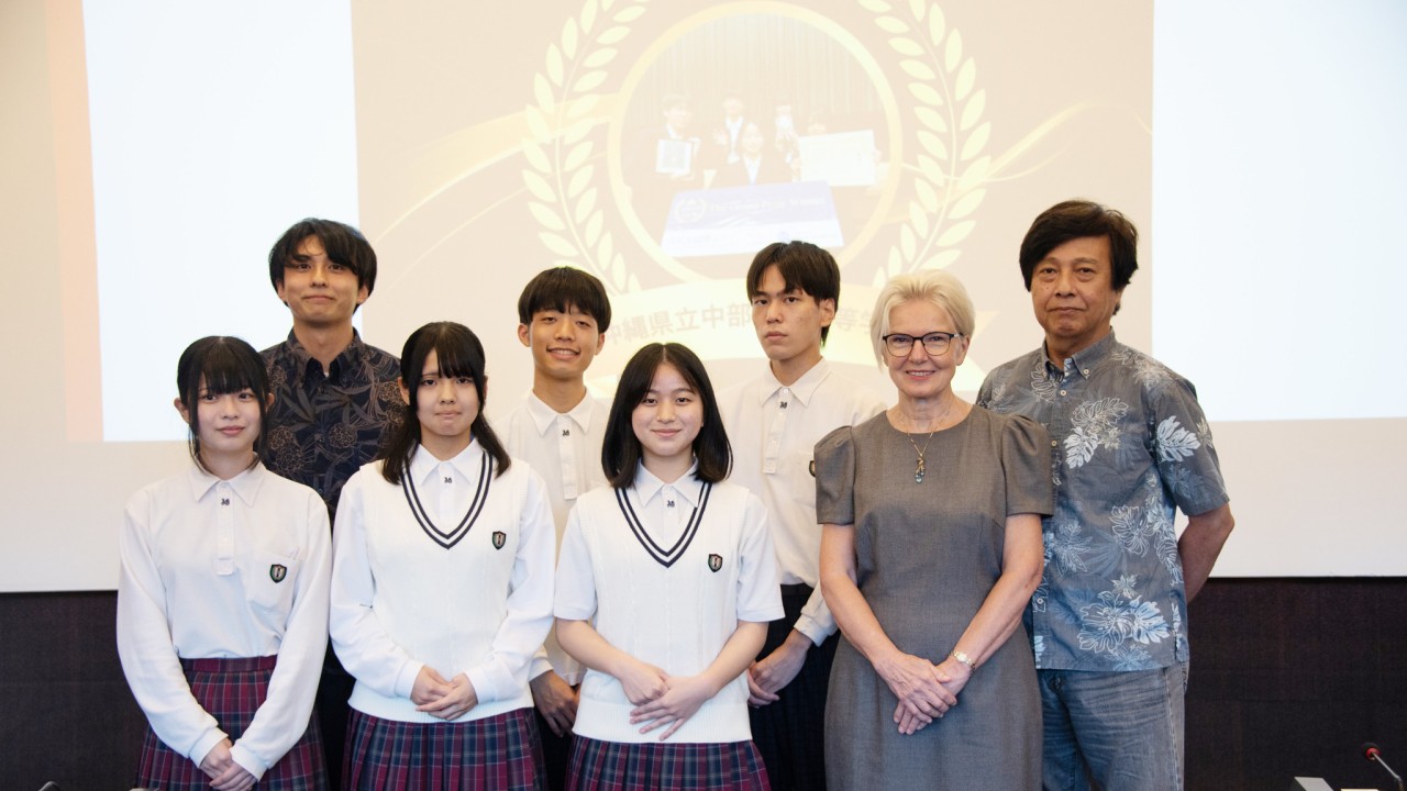 OIST encouraged students from Chubu Agricultural High School in Okinawa