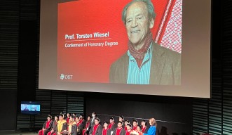 Prof. Torsten Wiesel was awarded an honorary degree on his 100th birthday 