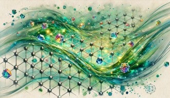 green wavy lines