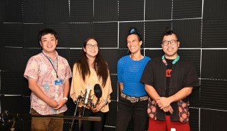 Rodorigues and members of the project