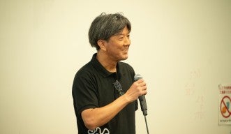 Prof. Satoshi Mitarai, talking at a lecture