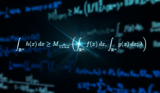 Layers of mathematical formula in white text on a dark background.