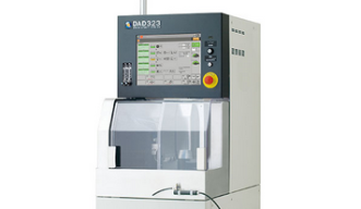 wafer positioner machine with internal saw, water cooling and touchscreen panel