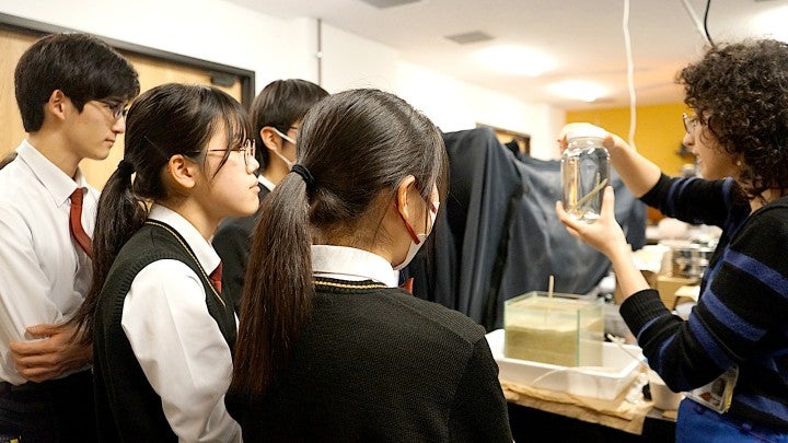 students in a lab