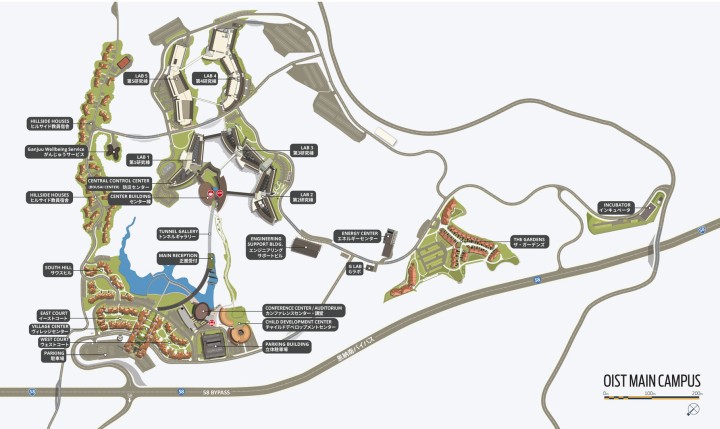 OIST campus map