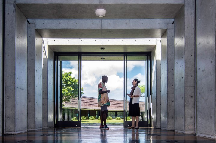 Lab 1 entryway from center court