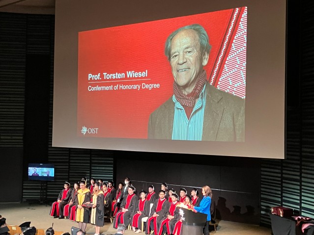 Prof. Torsten Wiesel was awarded an honorary degree