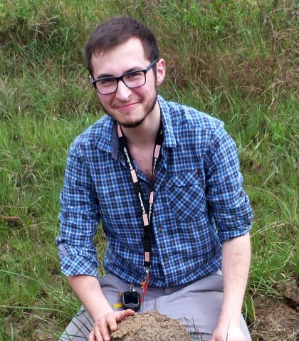 portrait of Simon in the fieldwork