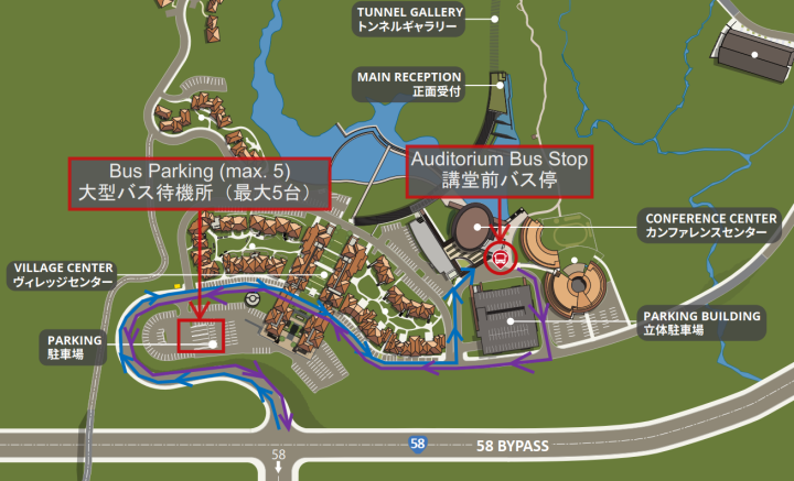 Bus Entry / Exit Route Map