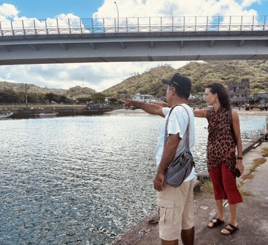 Dr. Jamila Rodoriques at the Motobu Fishery Port in September 2024