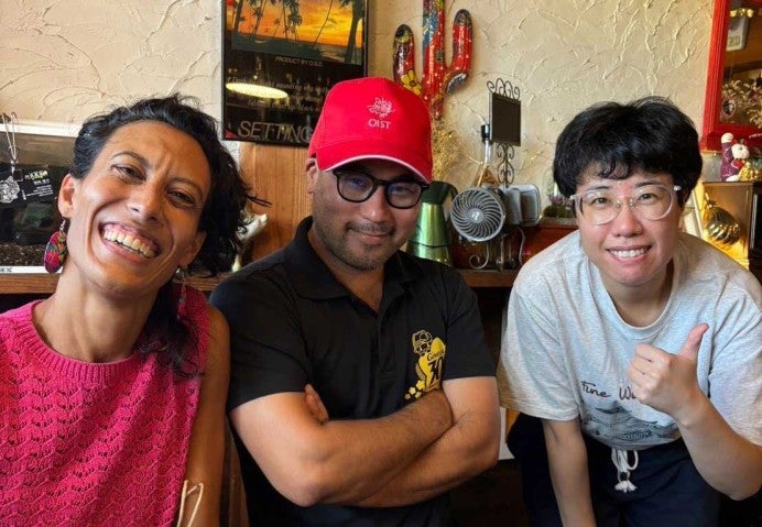 Dr. Rodriguez met with Minato Nakaema, head of the Ginoza Village Fisheries Cooperative, who would later become an important supporter of her project.