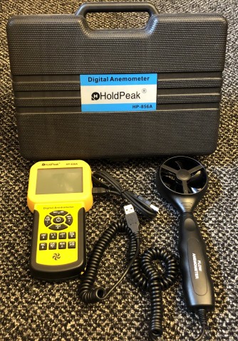 Digital Anemometer with Case