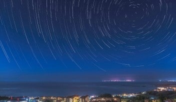 Starry night over the OIST campus.