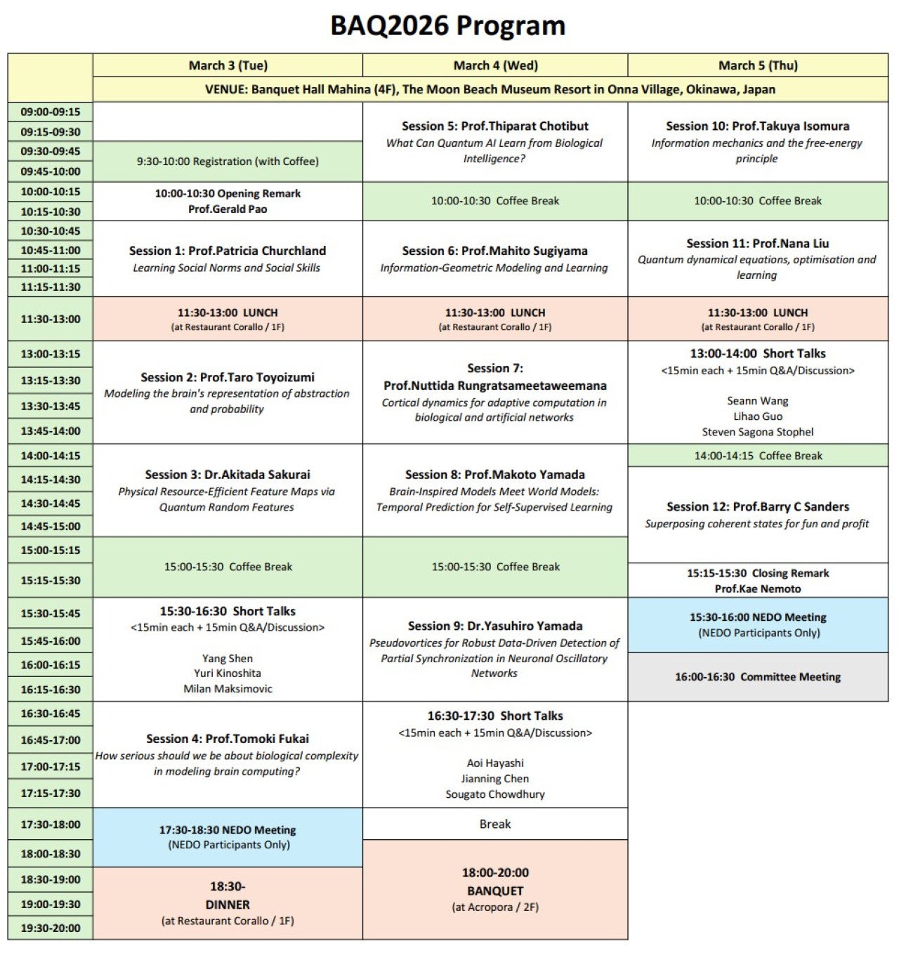 BAQ2026 Program