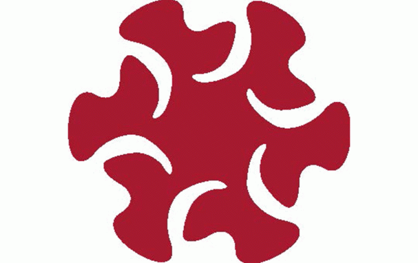red irregular shape