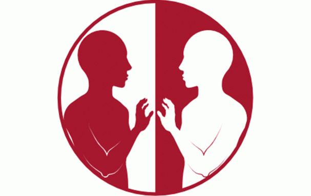 illustration of 2 person in a circle