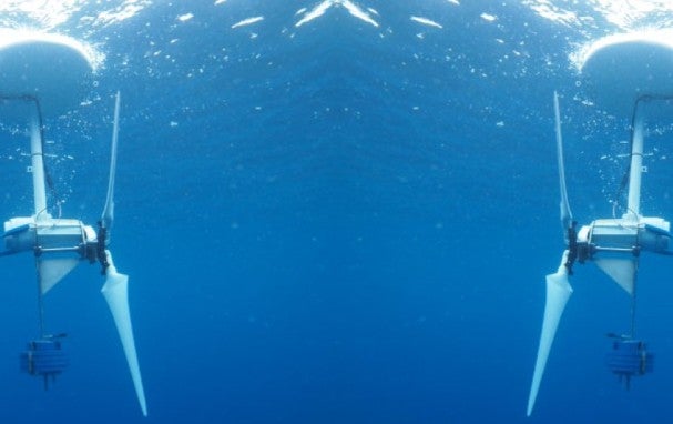 WEC model in the ocean 