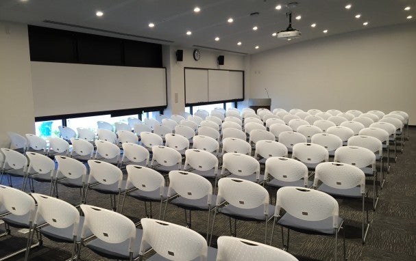 Theater Layout; 130 Seats