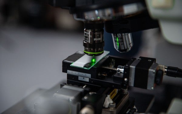 microscope closeup