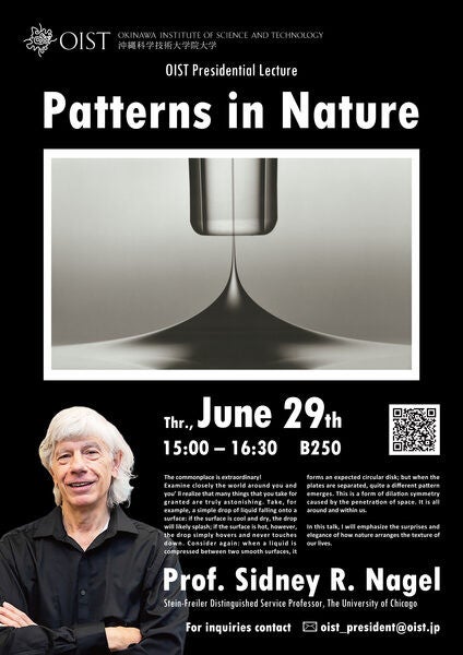 Presidential Lecture: Patterns in Nature by Prof. Sidney Nagel