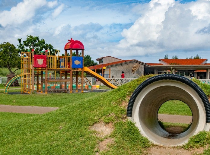Tedako Child Development Center playground with play equipment