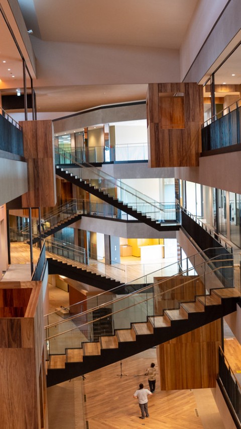 View of Lab 5 atrium space